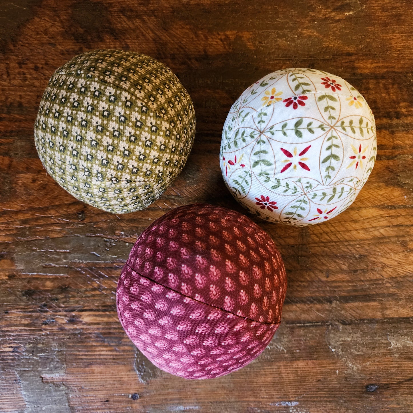 Set of 3 Fabric Balls Bowl Fillers
