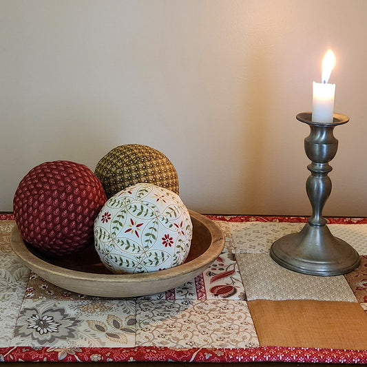 Set of 3 Fabric Balls Bowl Fillers