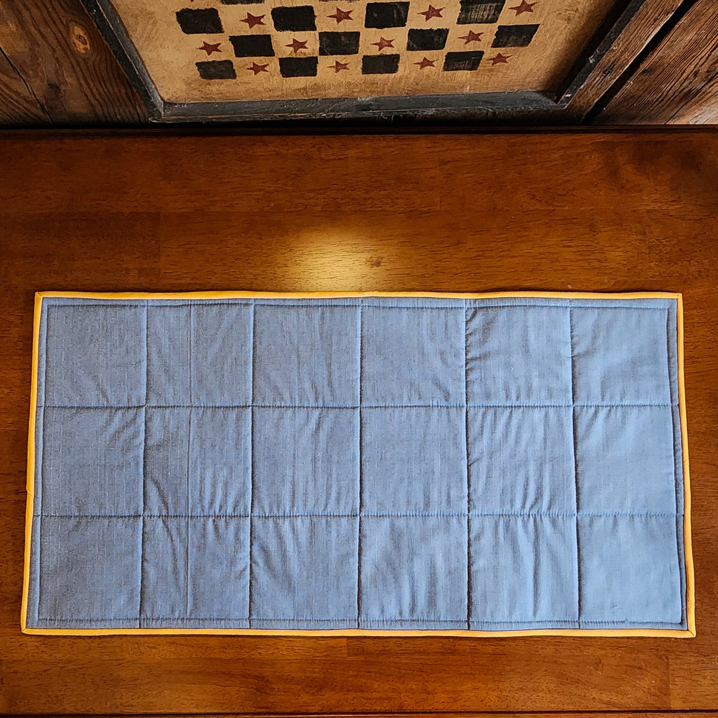 Quilted Insulated Table Runner Mat in Spring Hues