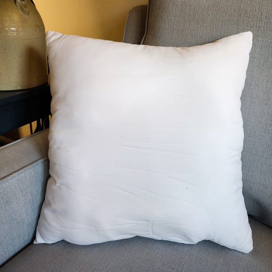 16" x 16" Pillow Insert with Zipper: Use with Pillow Covers